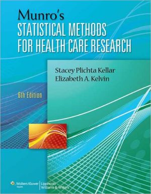 Munro's Statistical Methods for Health Care Research, Revised Reprint, 6e