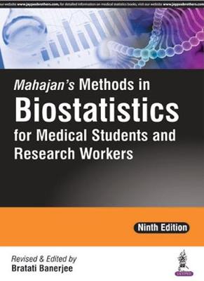 Mahajan's Methods in Biostatistics for Medical Students and Research Workers 9/e